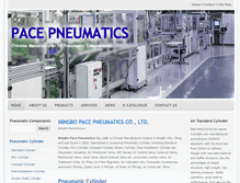 Tablet Screenshot of pace-pneumatics.com